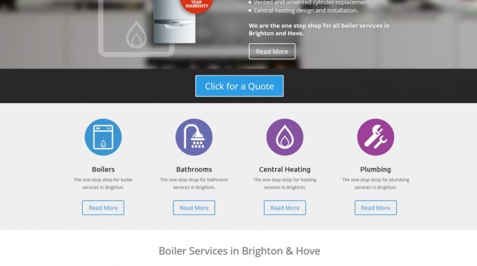 New WordPress Website Design For Mr Gas Boiler Services